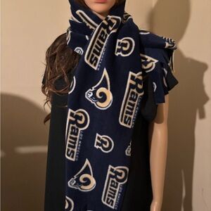 LA Rams  Fleece Scarf for a Teen-Adult Hand Made Rare Find 9"x 58"